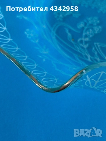 Filigranglas Germany. Стъклена купичка., снимка 2 - Антикварни и старинни предмети - 52534730