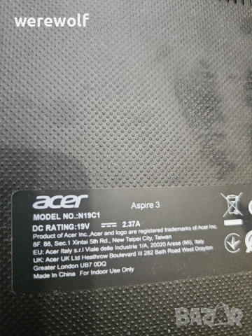 Acer Aspire 3 за 500 лева, снимка 6 - Лаптопи за работа - 52107769