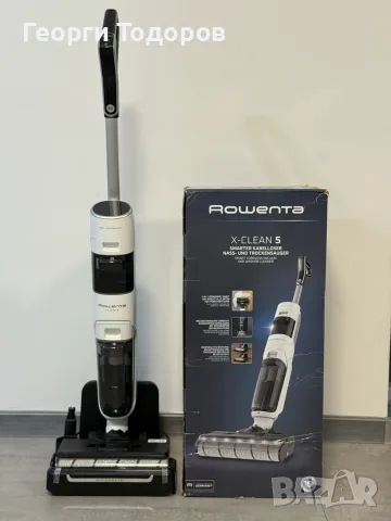 Пераща вертикална прахосмукачка Rowenta X-Clean 5 (Сухо/Мокро, Станция)