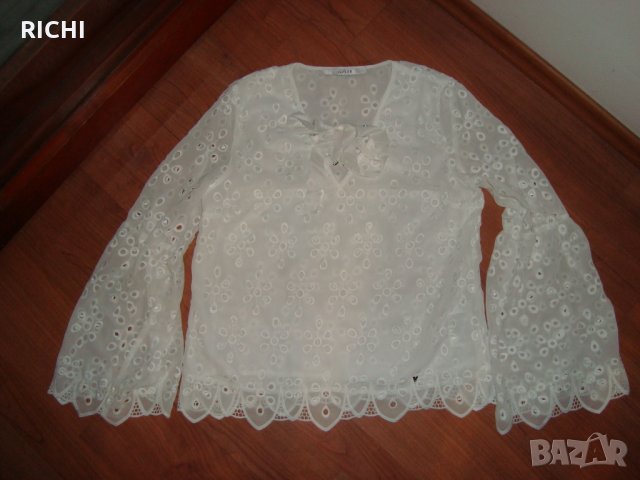 GUESS нова бяла блуза, снимка 3 - Блузи с дълъг ръкав и пуловери - 30999979