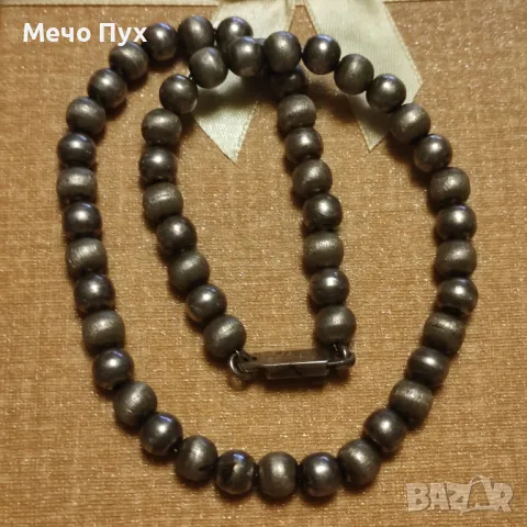 Сребърна огърлица (343), снимка 4 - Колиета, медальони, синджири - 49850792