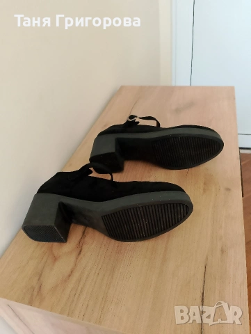 Черни обувки тип Мери Джейн, снимка 6 - Дамски обувки на ток - 54309917