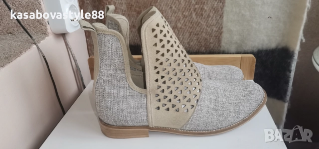 Боти Heine 40.5н.Естествен велур , снимка 7 - Дамски боти - 51983492