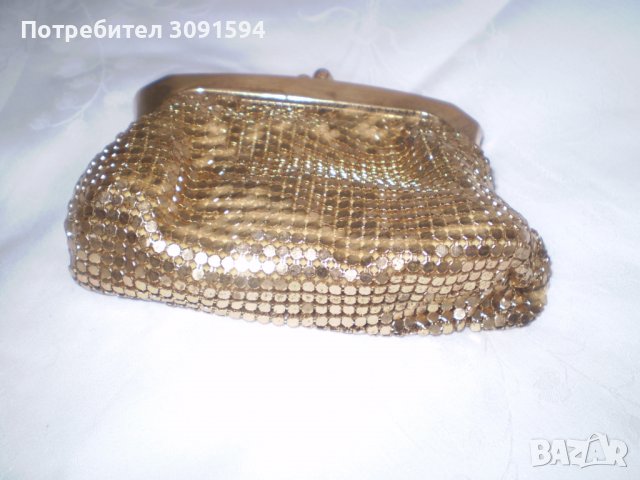 Винтидж елегантно портмоне месинг жълт метал , снимка 4 - Антикварни и старинни предмети - 39409415