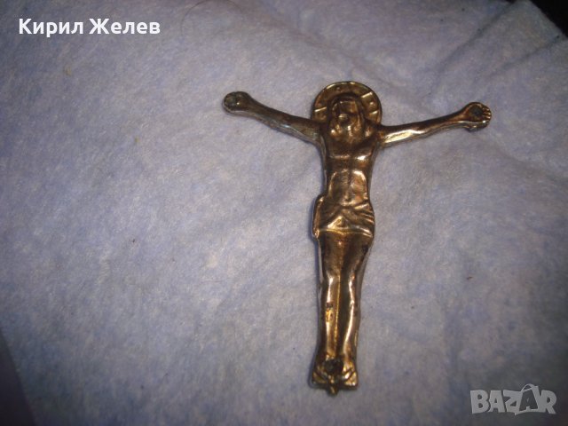 СТАРО СРЕБРИСТО МЕТАЛНО РАЗПЯТИЕ за КРЪСТ 19473, снимка 7 - Други ценни предмети - 37395569