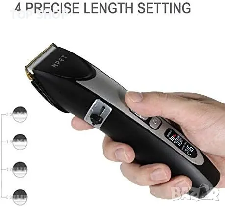 Нов Безжичен акумулаторен тример самобръсначка за коса Мъже Подарък, снимка 4 - Тримери - 49341189