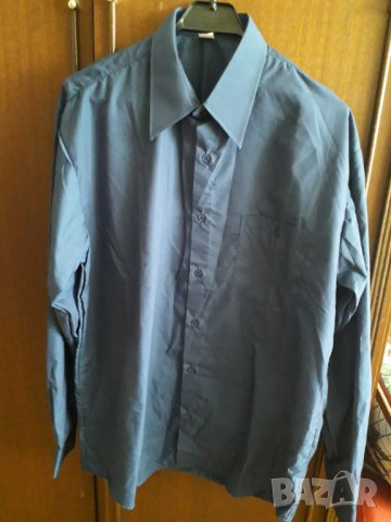 Мъжка риза тъмносиня 41/42, снимка 2 - Ризи - 30428825