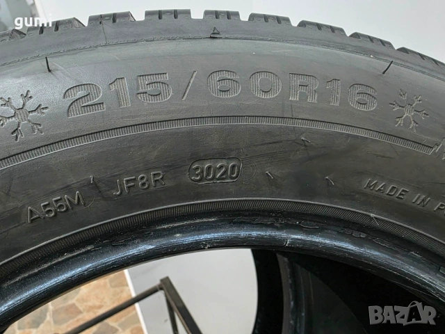 2бр зимни гуми 215/60/16 DUNLOP L04760 , снимка 4 - Гуми и джанти - 53228753