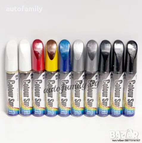 Коректор за автомобилна боя Toyota 10 цвята 12ml, снимка 1