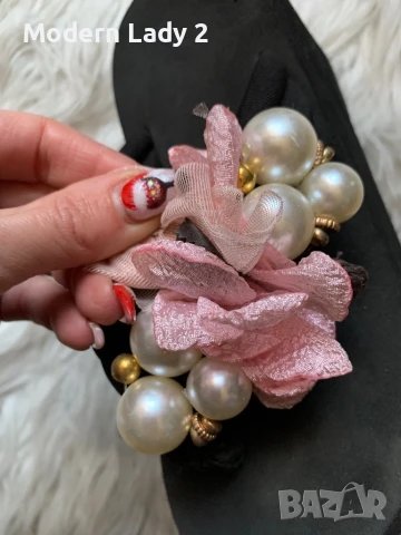 Чехли на платформа с перли, снимка 4 - Чехли - 50898972