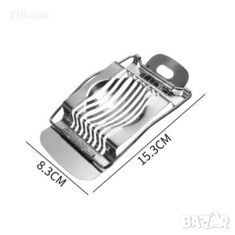 Уред за ръчно рязане на варени яйца от неръждаема стомана, снимка 2 - Други - 52903272