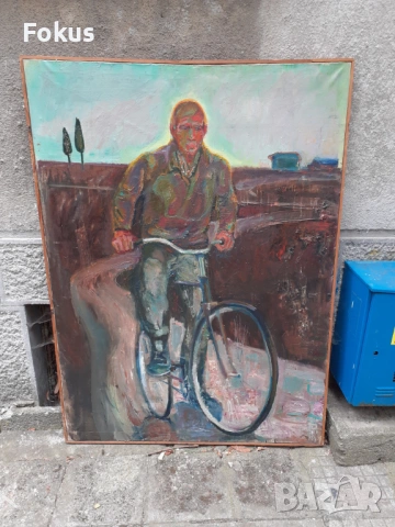 Огромна стара майсторска руска картина масло на платно, снимка 12 - Антикварни и старинни предмети - 53266846