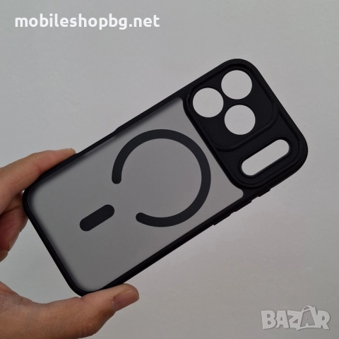 iPhone 17 Pro кейс акрилен и силикон MagSafe матов