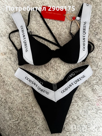 Нов Дамски Бански God Save Qweens, снимка 3 - Бански костюми - 54066478