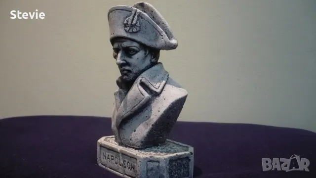 Каменен бюст на Наполеон, снимка 6 - Статуетки - 48158354