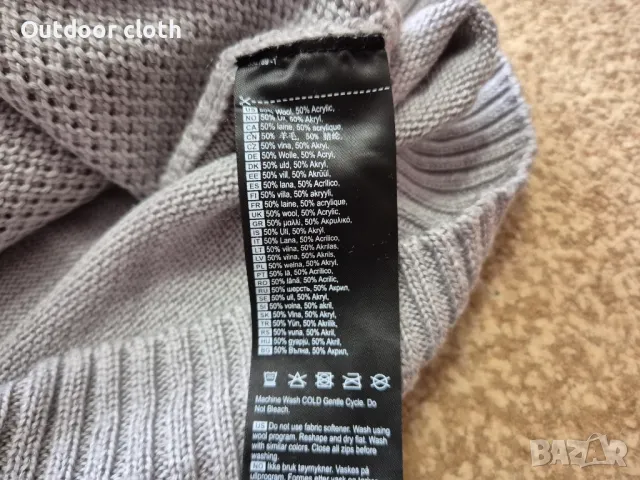 Bjorn Daehlie пуловер с вълна туризъм ски риболов бушкрафт лов, снимка 5 - Пуловери - 48273665