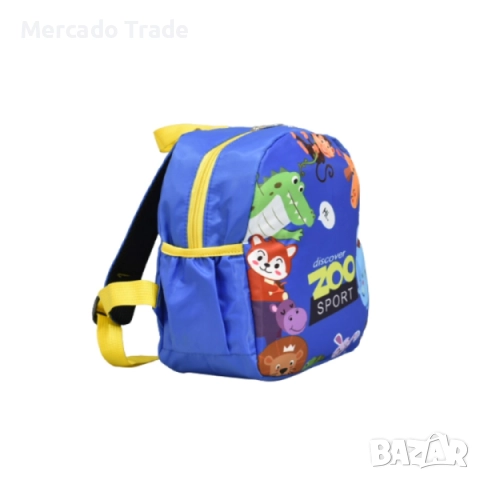 Детска раница Mercado Trade, За градина или разходка, Животни, Син, снимка 3 - Раници - 52448783