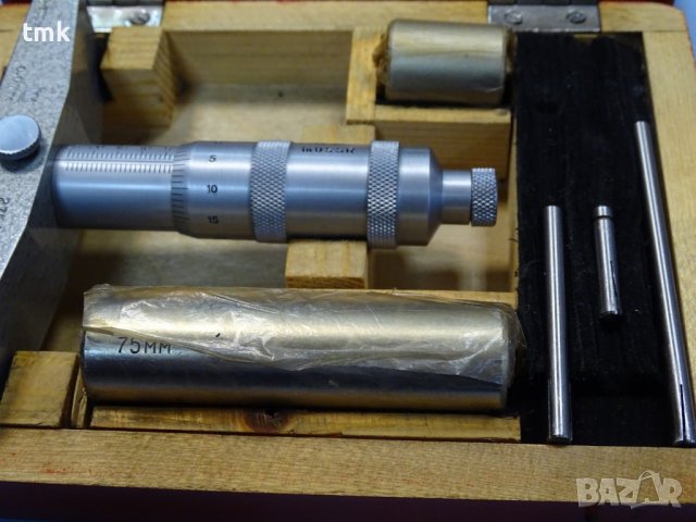 Дълбокомер микрометричен ГМ-100 , 0-100mm, снимка 5 - Куфари с инструменти - 36906725