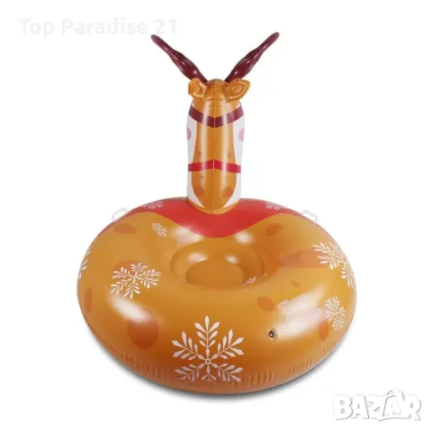 Надуваема шейна елен с удобни дръжки, за зима и лято / Материал: PVC, снимка 6 - Надуваеми играчки - 48083784