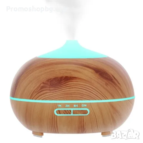 Ултразвуков арома дифузер Ruhhy, овлажнител, лампа, с включени 3 бр масла, снимка 2 - Други - 48026757