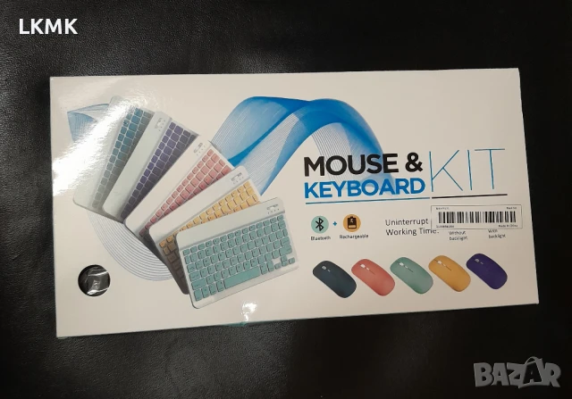 Безжични  блутут  Клавиатура  и  Мишка, снимка 3 - Клавиатури и мишки - 50468330