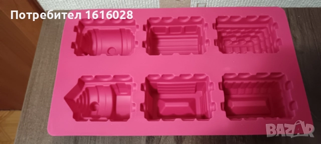 Силиконов молд с формички на влак - локомотив с вагончета, снимка 12 - Декорация за дома - 47815168