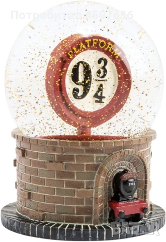 Universal Studios Хари Потър Снежен Кристален глобус Купата на къщата Хогуортс, Ръчно рисуван , снимка 3 - Декорация за дома - 52740057