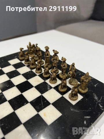 Красив антикварен шах, снимка 2 - Шах и табла - 54266326