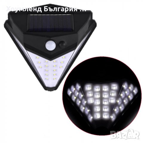 ПРОМО! Ярка соларна лампа с 38 диода, три режима на осветяване и фотоклетка, снимка 3 - Соларни лампи - 29401920
