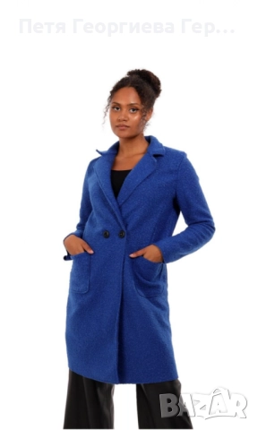 Палто тип букле размер Л, снимка 3 - Палта, манта - 52844928