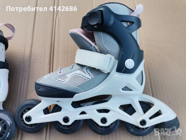 Детски ролери Oxelo светлосиви, снимка 7 - Ролери, кънки - 52956607