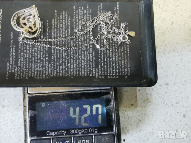 СРЕБЪРНО ЛАНЧЕ, снимка 4 - Колиета, медальони, синджири - 50916000