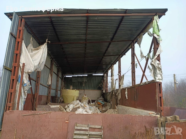 Метална конструкция /хале/ 18х6 метра Около 110 м2 Колони 12бр.