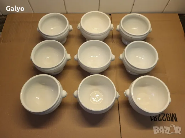 Купички за супа на столче Френски стил 400мл, снимка 2 - Чинии - 50353937