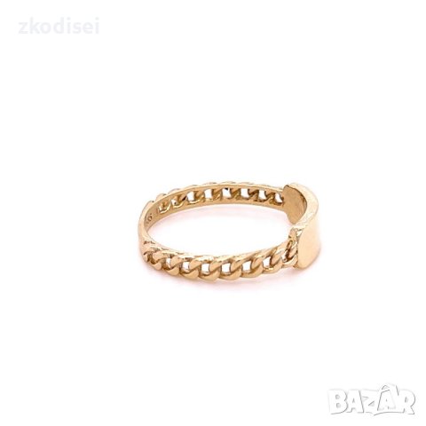 Златен дамски пръстен 1,96гр. размер:53 14кр. проба:585 модел:22048-2, снимка 2 - Пръстени - 44262456