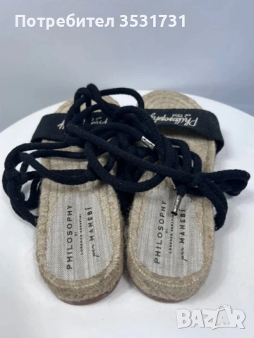 Еспадрили с каишки Philosophy di Lorenzo Serafini - ново, снимка 4 - Сандали - 53377330