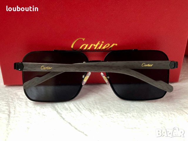 Cartier висок клас мъжки слънчеви очила с дървени дръжки, снимка 9 - Слънчеви и диоптрични очила - 42798493