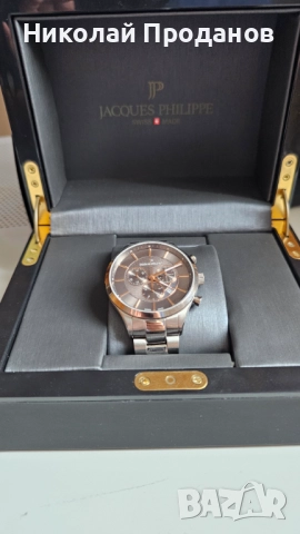 Мъжки швейцарски кварцов часовник Jacques Philippe, снимка 2 - Мъжки - 51606638