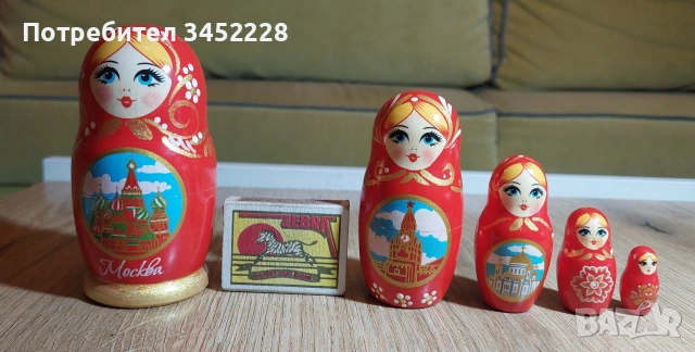 Матрйошки комплект 5 броя за ценители , снимка 7 - Антикварни и старинни предмети - 53905637