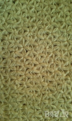 Детско Бебешко одеяло, 100% вълна, 95/95см., Ръчно плетено одеало, снимка 2 - Спално бельо и завивки - 38655074