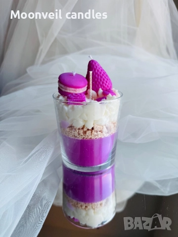 🕯️🧁Ароматни мини тортички от соев восък 🧁🕯️, снимка 3 - Декорация за дома - 52069044