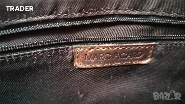 Shoulder Bag Marc Picard чанта през рамо естествена кожа, снимка 13 - Чанти - 12904354