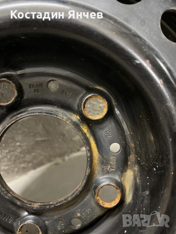 Комплект железни джанти BMW e36, снимка 6 - Гуми и джанти - 55901468