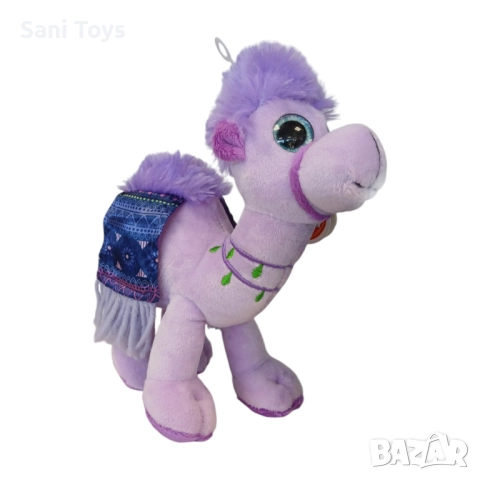 Плюшена камила със шарено седло, снимка 4 - Плюшени играчки - 38202582