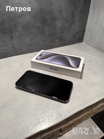 КАТО НОВ Iphone 15 Pro Max Blue Titanium, снимка 6 - Apple iPhone - 53249633