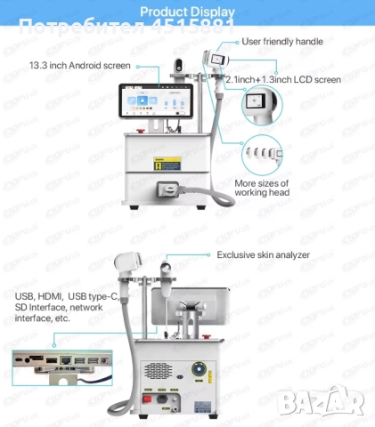 Диодна лазерна машина за епилация, снимка 6 - Козметични уреди - 52357100
