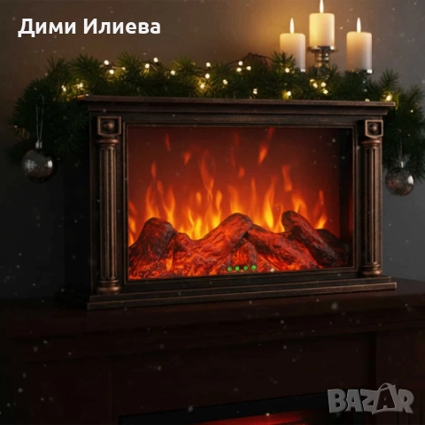 Лед камина с тлеещи въглени , снимка 2 - Камини - 52807494