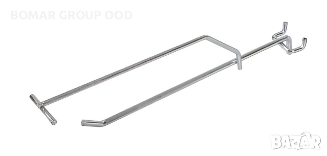 Метални куки за стелажи с перфориран гръб, снимка 3 - Стелажи и щандове - 52332236