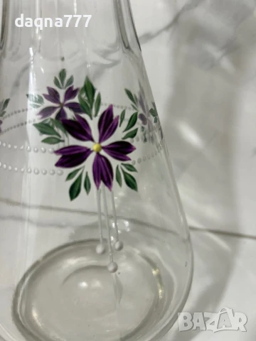 Vtg ръчно рисувана ваза/ гарафа Германия от 60-те години, снимка 2 - Декорация за дома - 50680227