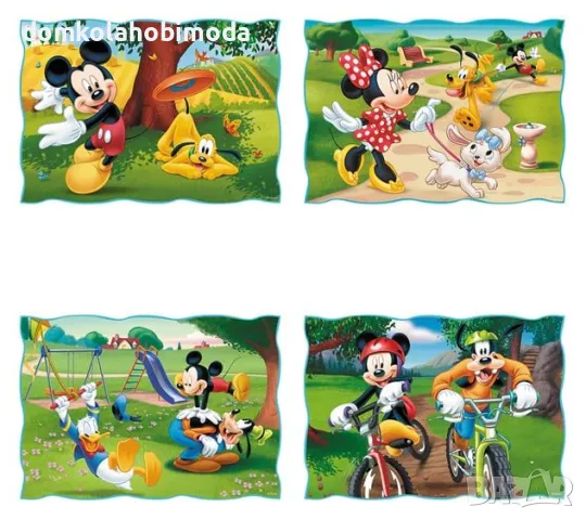 Пъзел с Мики и Мини 4в1, Trefl,35, 70 54, 48, снимка 2 - Пъзели - 48162638